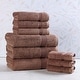 preview thumbnail 59 of 148, Superior Heritage Egyptian Cotton Absorbent 9-Piece Towel Set Mocha