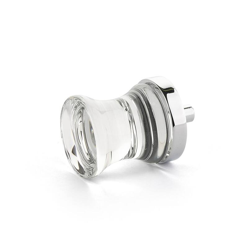 Schaub and Company City Lights 1-1/8" Contemporary Hourglass Concave - Polished Chrome