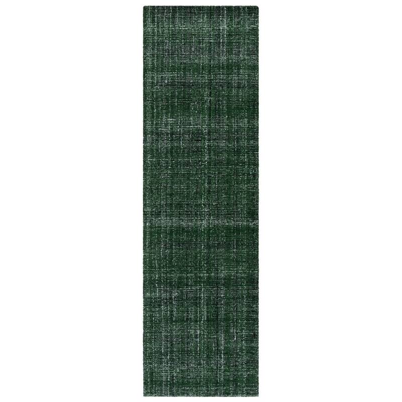 SAFAVIEH Handmade Abstract Cliff Rug - 2'3" x 8' Runner - Dark Green