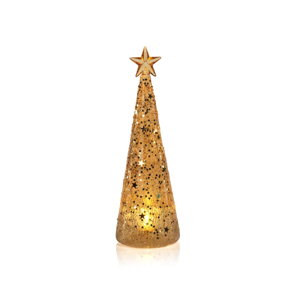Twinkle LED Deco Christmas Trees, Set of 2