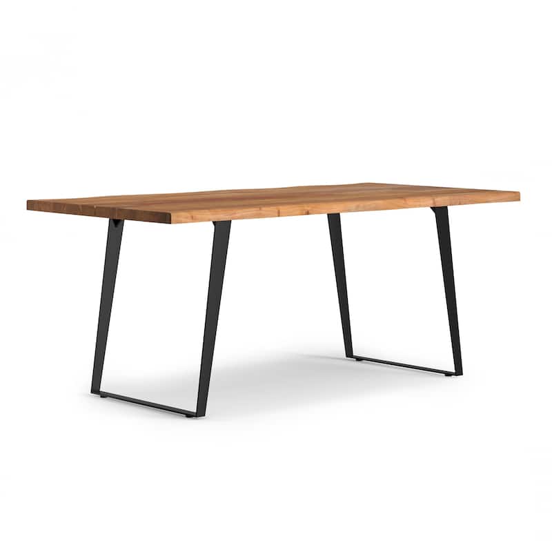 WyndenHall Scarlette 72 x 36 inch Rectangle Modern Industrial Dining Table - 72 inches wide