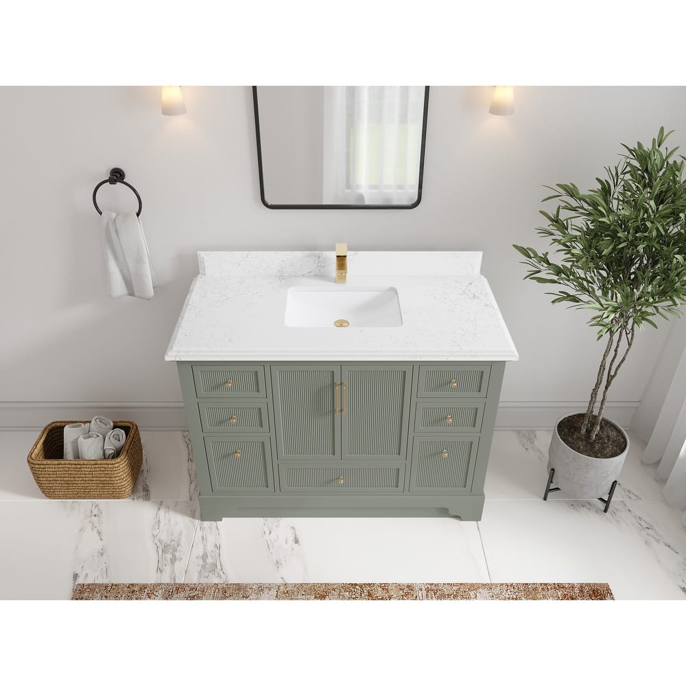 Willow Collections 48 in. W x 22 in. D Alys Single Sink Bathroom Vanity with Countertop