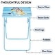 preview thumbnail 6 of 4, Bluey Folding Tray Table,Portable Snack & Laptop Table