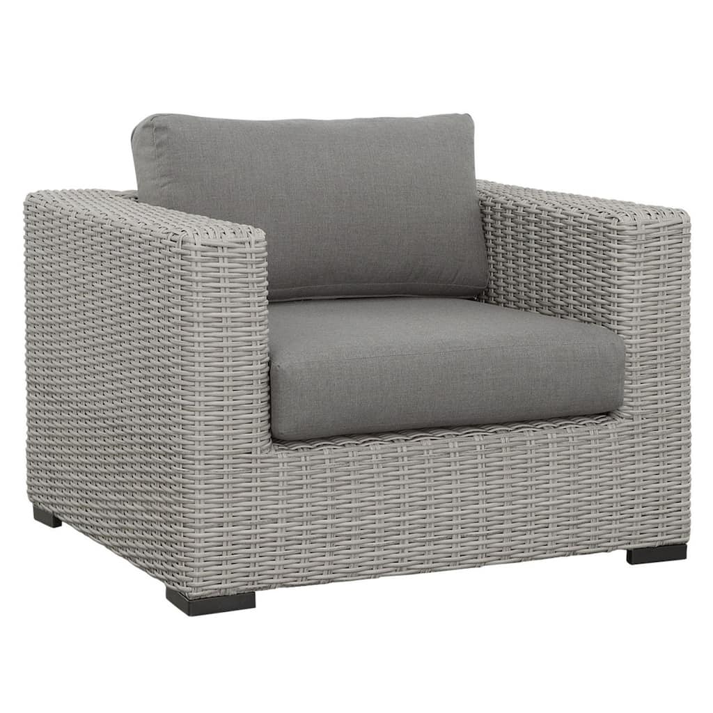 Bogra Wicker Lounge Chair, Gray