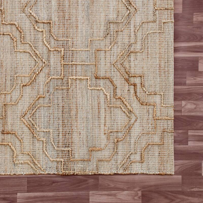 Sevita Natural Trellis Modern Area Rug