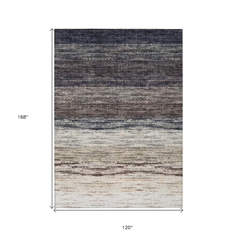 HomeRoots Ombre Transitional Rectangle Outdoor Rug