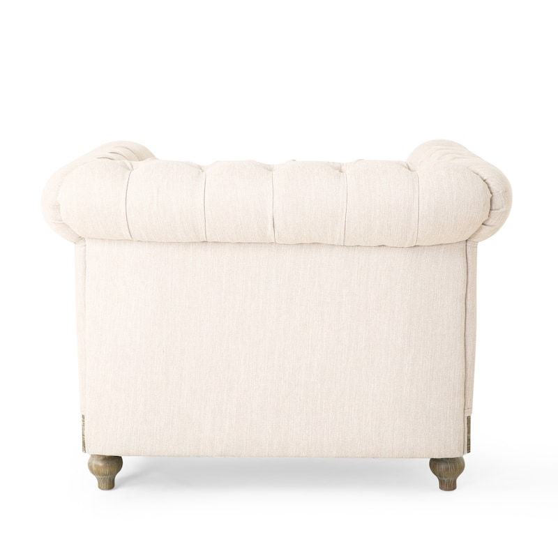 Castalia Chesterfield Tufted Club Chair by Christopher Knight Home - 39.00" L x 33.50" W x 28.00" H