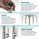 preview thumbnail 30 of 149, Kraus 2-Function 1-Handle 1-Hole Pulldown Sprayer Brass Kitchen Faucet