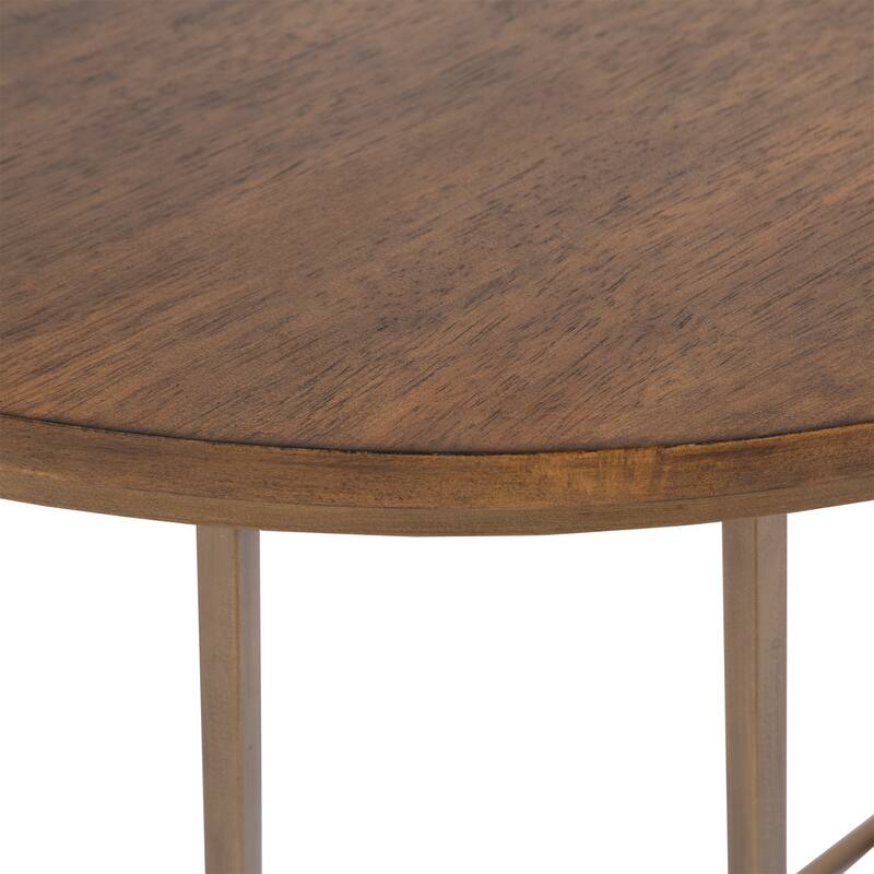 Kate and Laurel Solvay Wood and Metal Console Table - 36x18x29.75