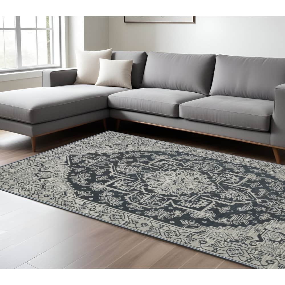 HomeRootsMedallion Traditional Runner Area Rug