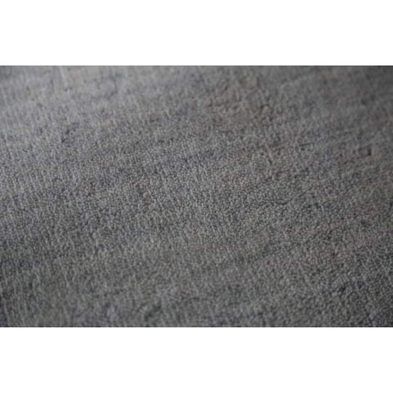 Hand Knotted Oriental 100% Wool Carpet Tribal Animal Pictorial Greys & Charcoal Gabbeh Area Rug - 9' 9'' X 7' 11''