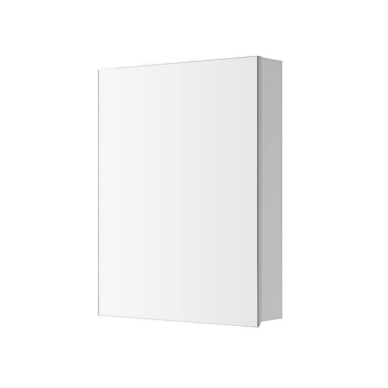Topcraft Frameless Mirrored Medicine Cabinet in White