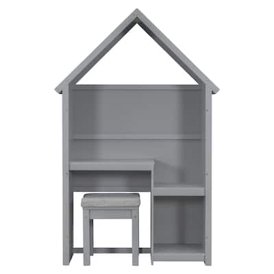 House-Shaped Desk with a cushion stool