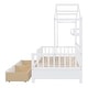 preview thumbnail 8 of 8, Twin Size Wood House Bed Frame, Wooden Platform Daybed with Storage Shelf & 2 Drawers, for Teens Boys Girls Bedroom Dorm