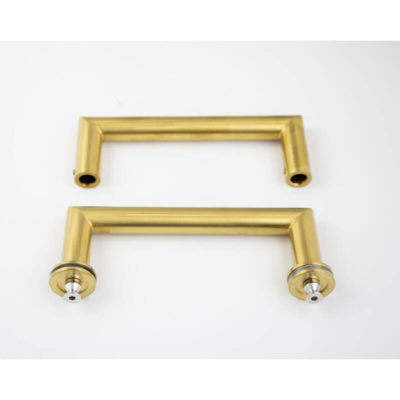 CEL 6"x 6" Mitered Corner Back to Back Shower Door Pull Handles