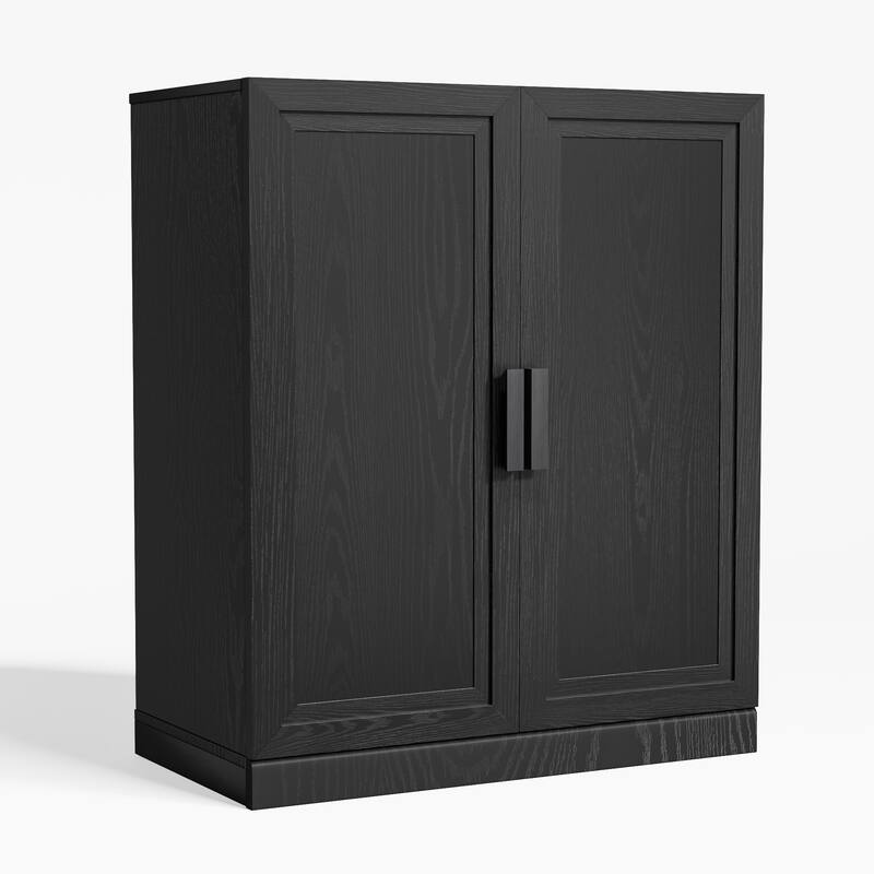 Wooden Accent Cabinet Storage Modern Sideboard Buffet Cabinet with Adjustable Shelf for Living Room Dining Room Entryway