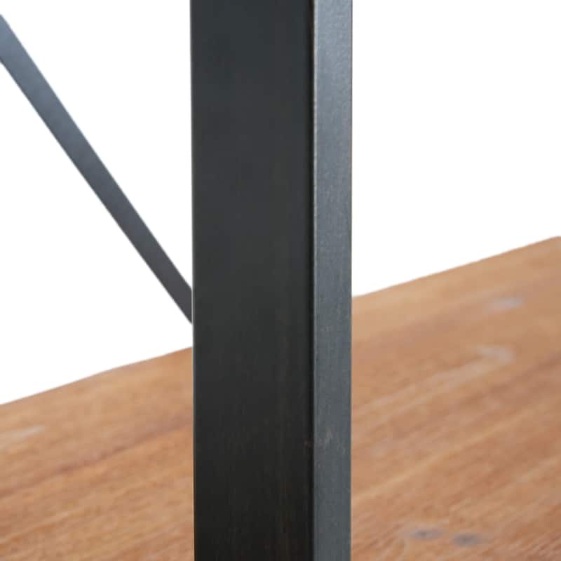 Irene Industrial 4 Shelf Firwood Bookcase by Christopher Knight Home