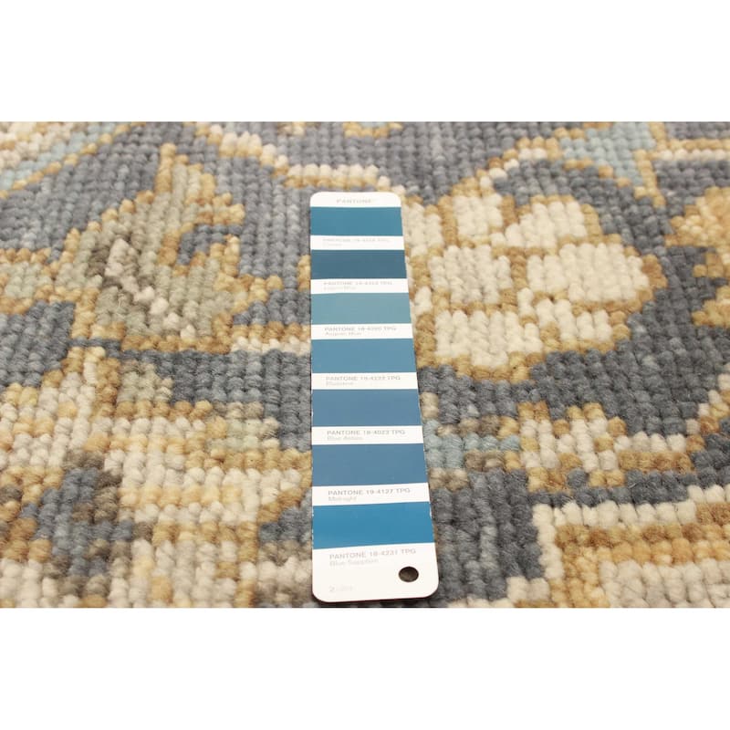 ECARPETGALLERY Hand-knotted Jules Serapi Navy Wool Rug - 5'0 x 8'1