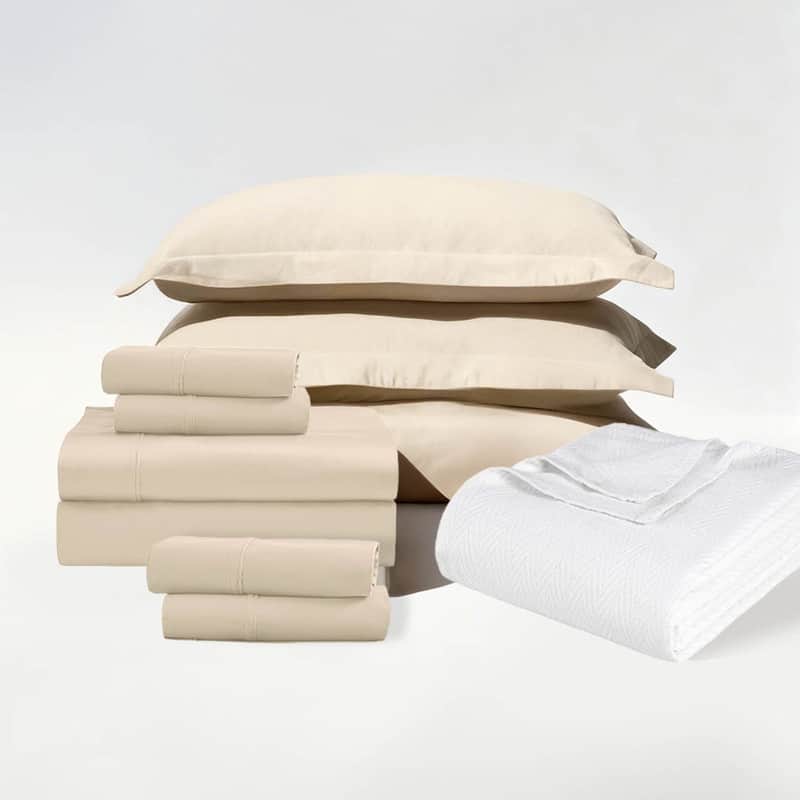 Superior LUX 10 PC Egyptian Cotton Premium Bundle