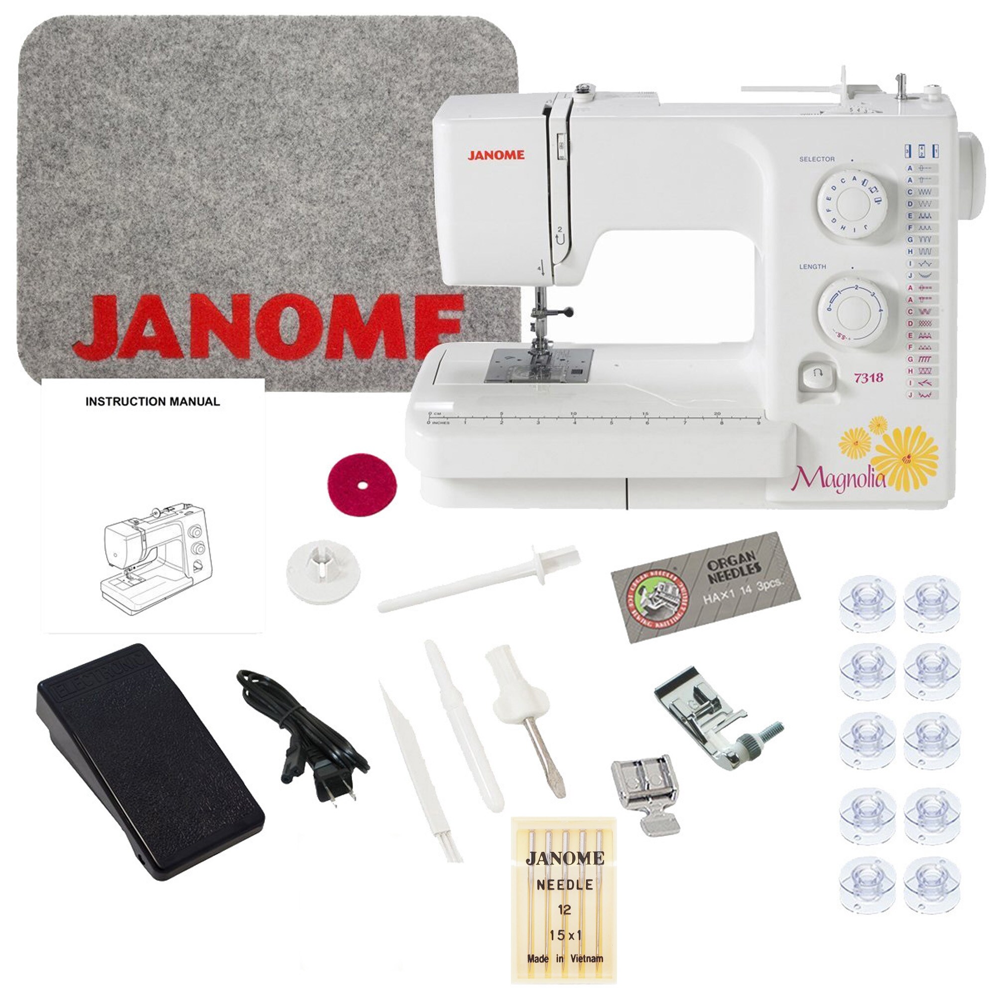 Sewing Machine for Beginners, 12 Built-in Stitches Portable Sew Machines  with Reverse Option for Clothing Repairs