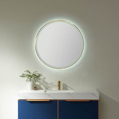 32'' Round LED Lighted Accent Bathroom/Vanity Wall Mirror