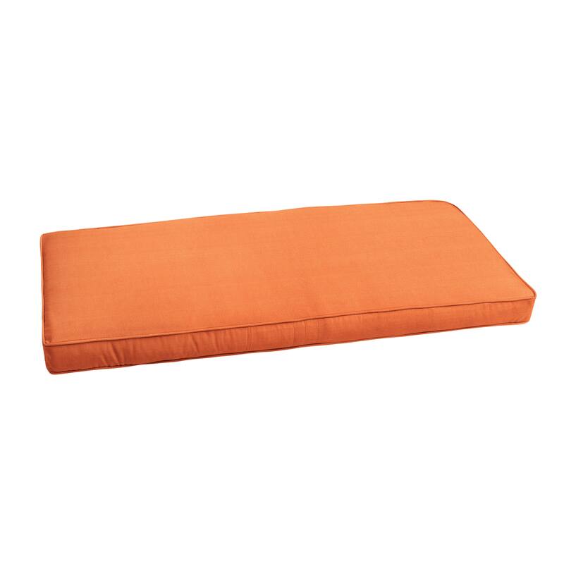 Sorra Home Sunbrella Indoor/ Outdoor Textured Bright 48-inch Bench Cushion