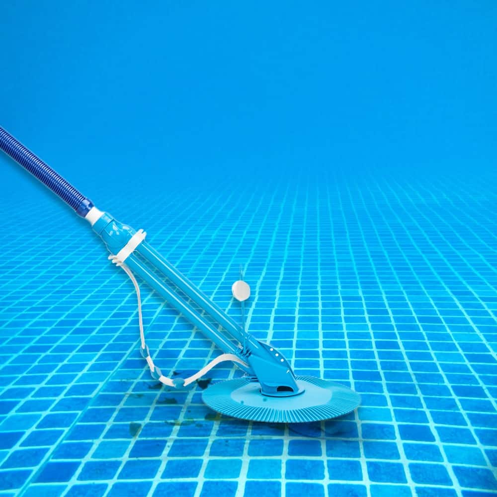 Auto Swimming Pool Cleaner with 10pcs Durable Hose Blue - Blue