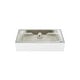 preview thumbnail 16 of 68, Claire Ceramic Console Sink White Basin Gold Legs