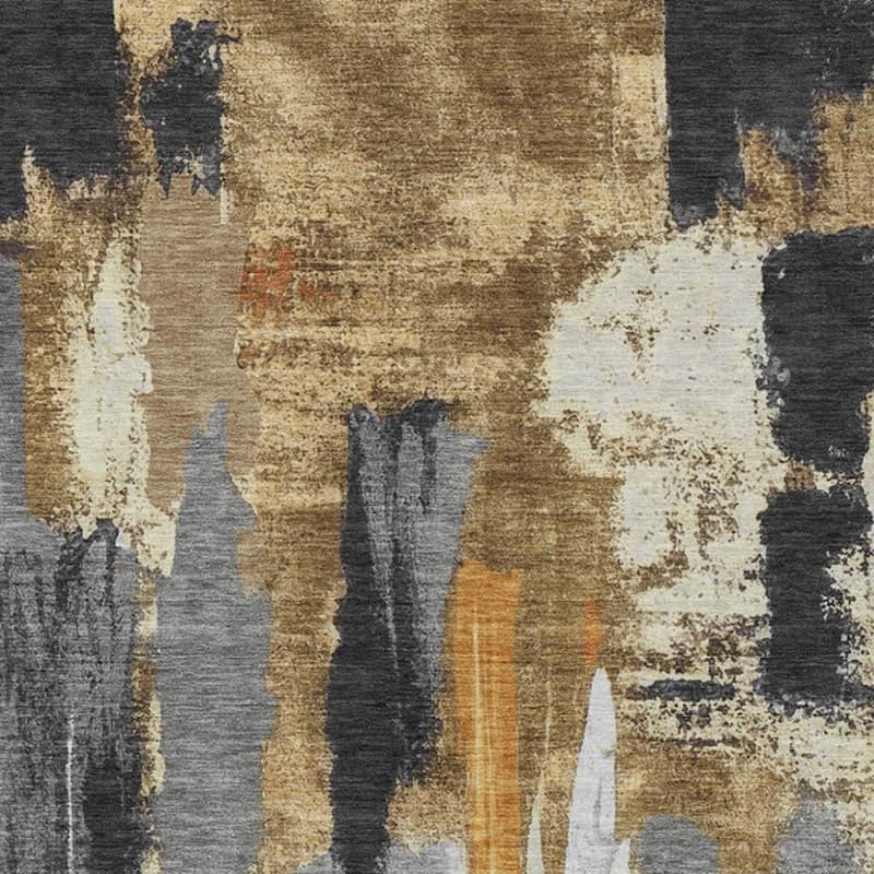 HomeRoots Abstract Transitional Rectangle Outdoor Rug