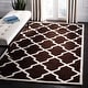 preview thumbnail 6 of 84, SAFAVIEH Handmade Chatham Eppie Modern Moroccan Wool Rug 3' x 5' - Dark Brown/Ivory - Rectangle
