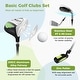 preview thumbnail 21 of 21, Junior Complete Golf Club Set Right Hand with Rain Hood for Kids - 8.5" x 5.5"
