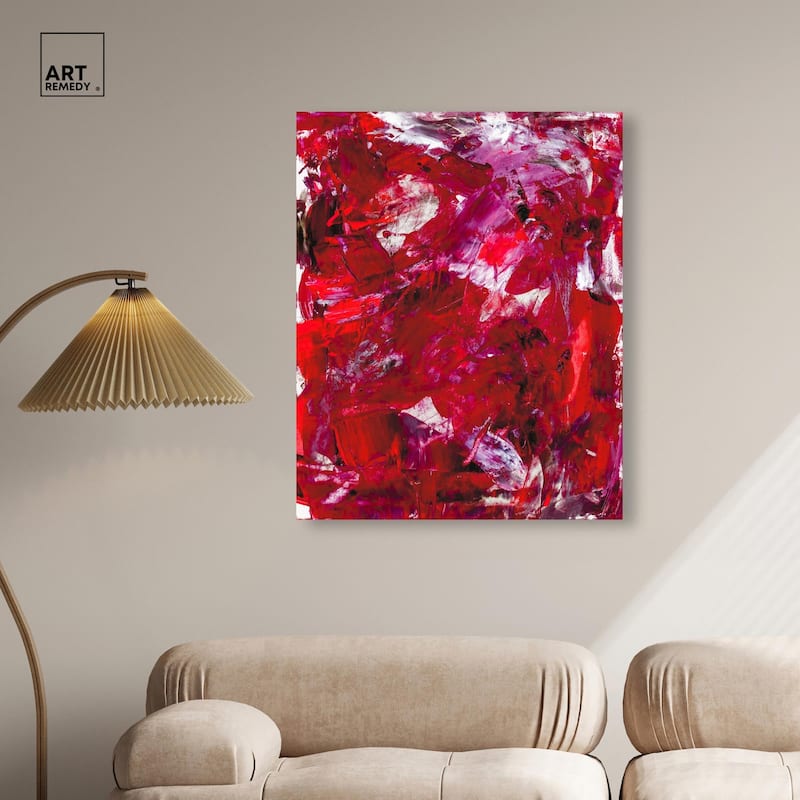 Eruption of Red II Canvas by Art Remedy, Gallery Wrapped