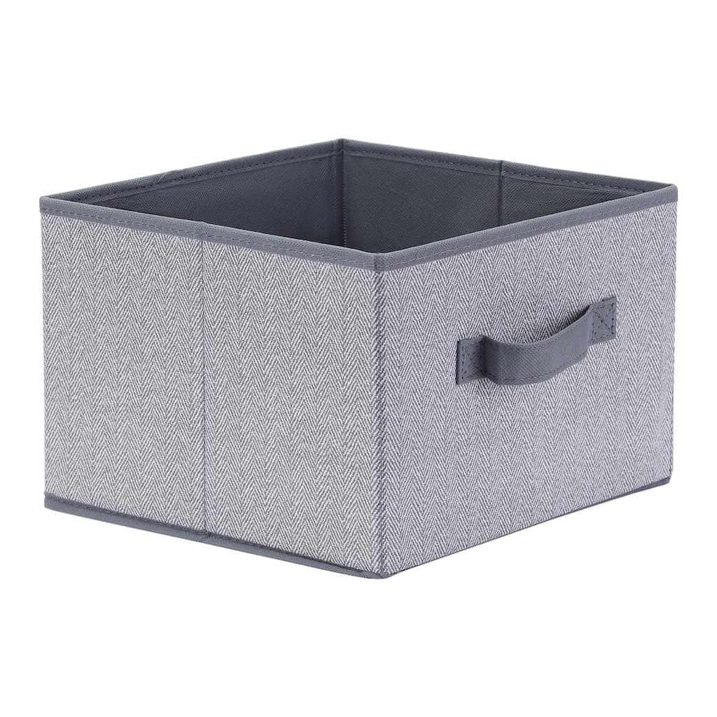 Storage Cube, Storage Bin with Handles for Shelves Closet, 1 Pack Collapsible Storage Basket for Organizing Clothes Blankets