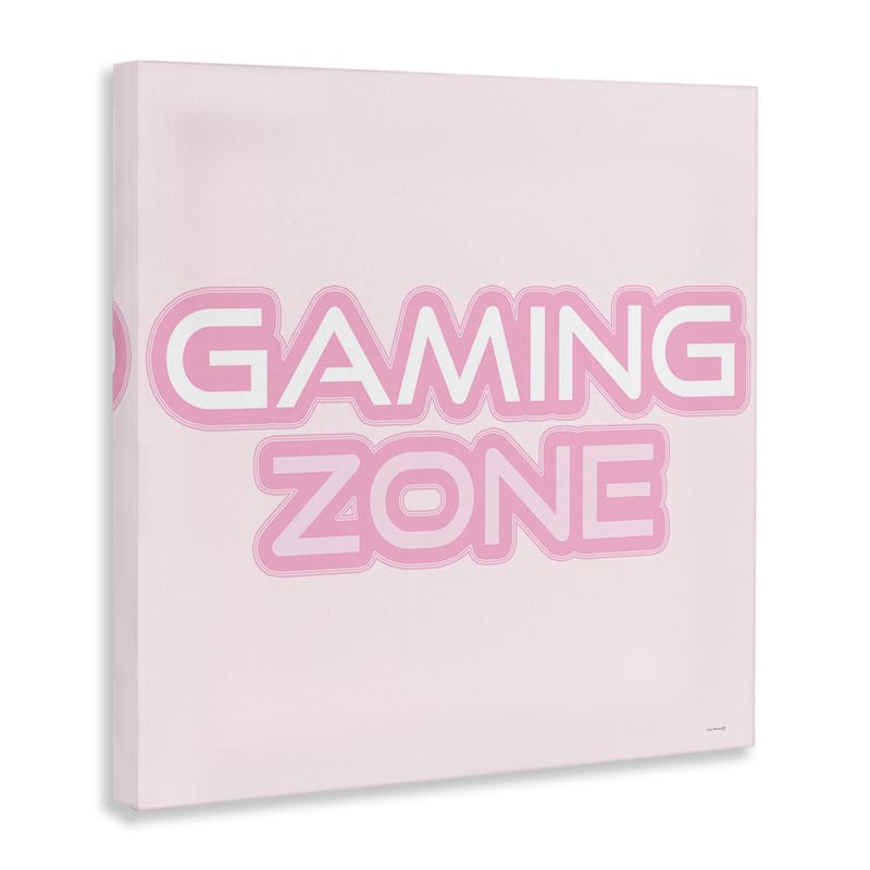 Stupell Pastel Pink Gaming Zone Canvas Wall Art Design By Yass Naffas Designs