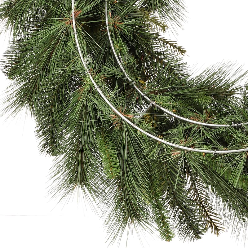 24" Uv Pine/Magnolia/Berry Spruce Wreath - Green - 24