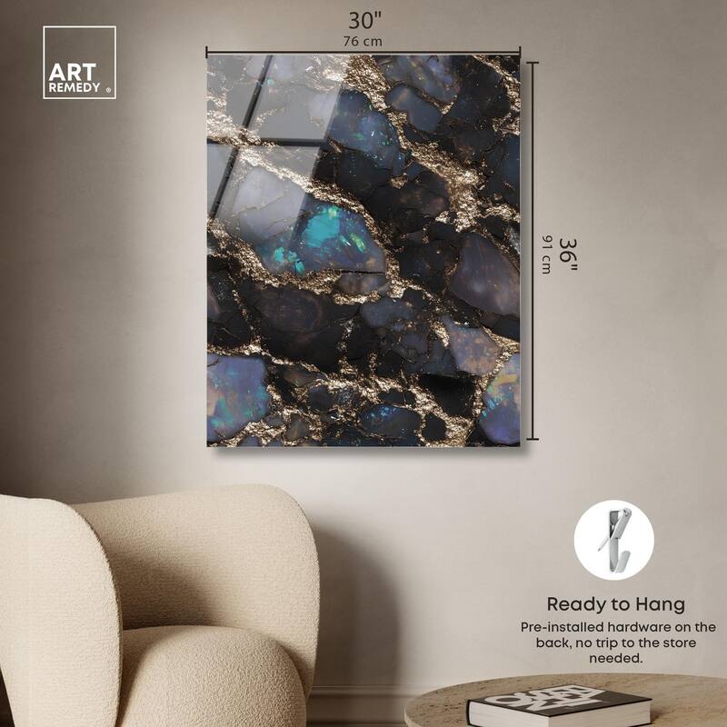 Astral Firelight Acrylic by Art Remedy, Ready to Hang
