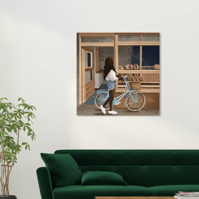 Wynwood Studio Canvas Fashion and Glam Bread on the Deck Brown and Light Brown Glam Wall Art Canvas Print - 30 x 30
