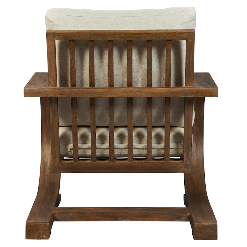 Uttermost Bedrich Wooden Accent Chair - 30"W x 34"H x 30.75"D