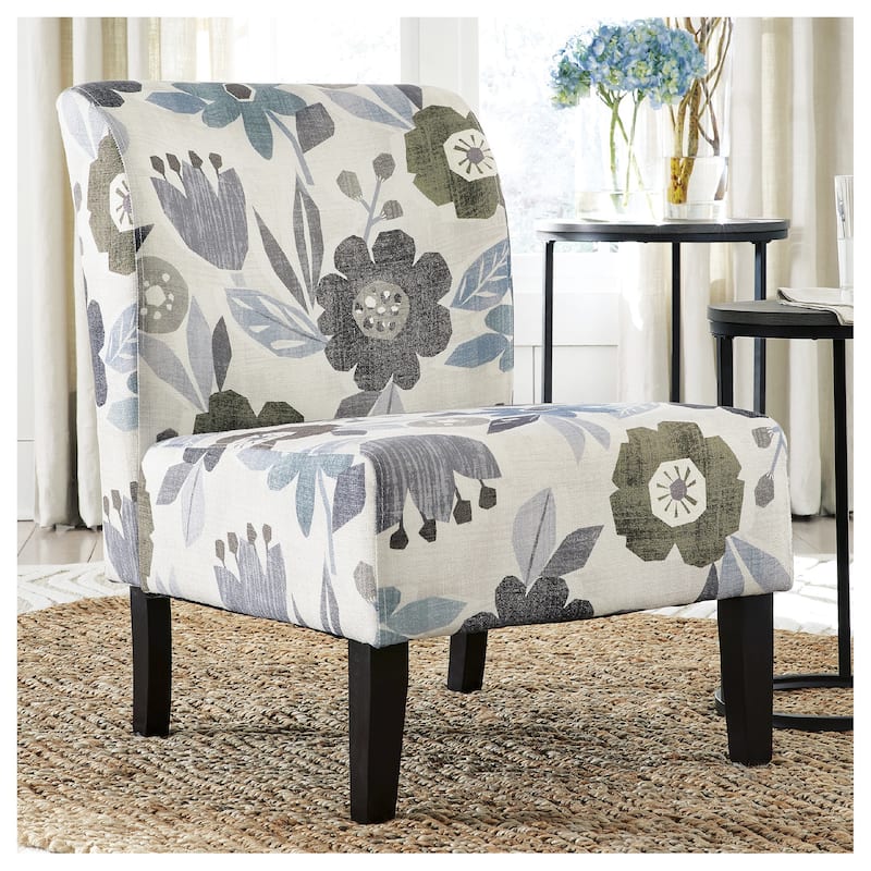 Triptis Accent Chair - Blue/Cream