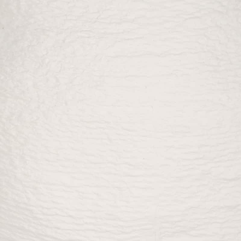 Sagebrook Home Woven Textured Vase, White, Round, Solid Color, Tranquil Waters Decorative Item