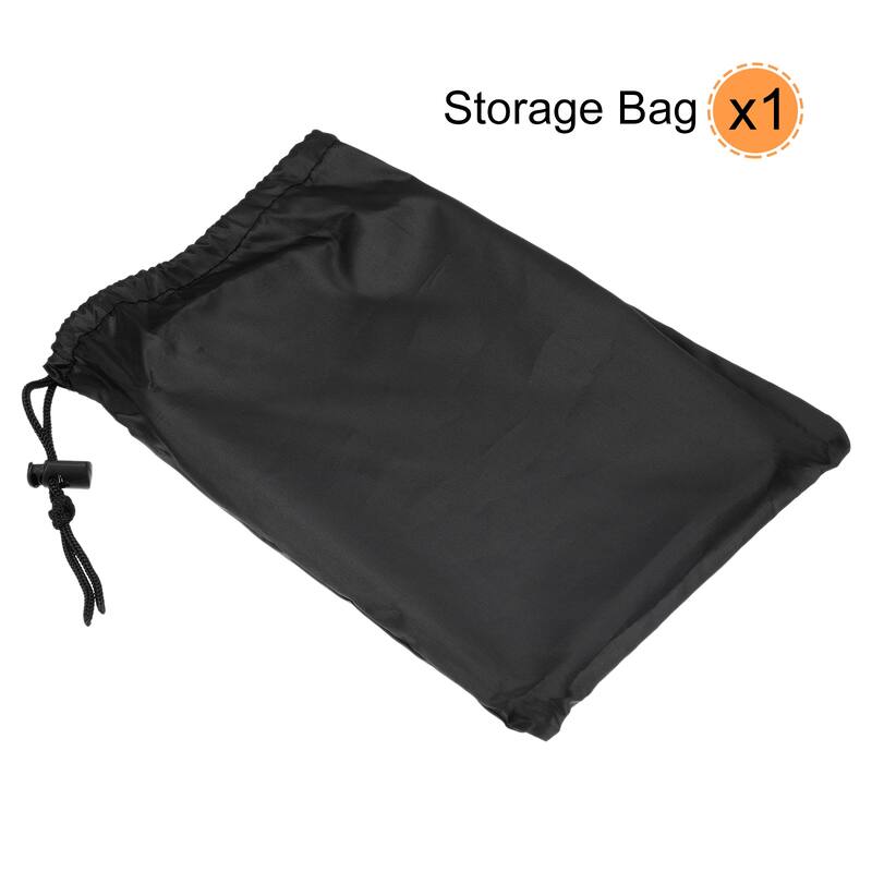 28 x 8.67 x 42 Inch Outdoor Zero Gravity Folding Chair Protection Covers, Black