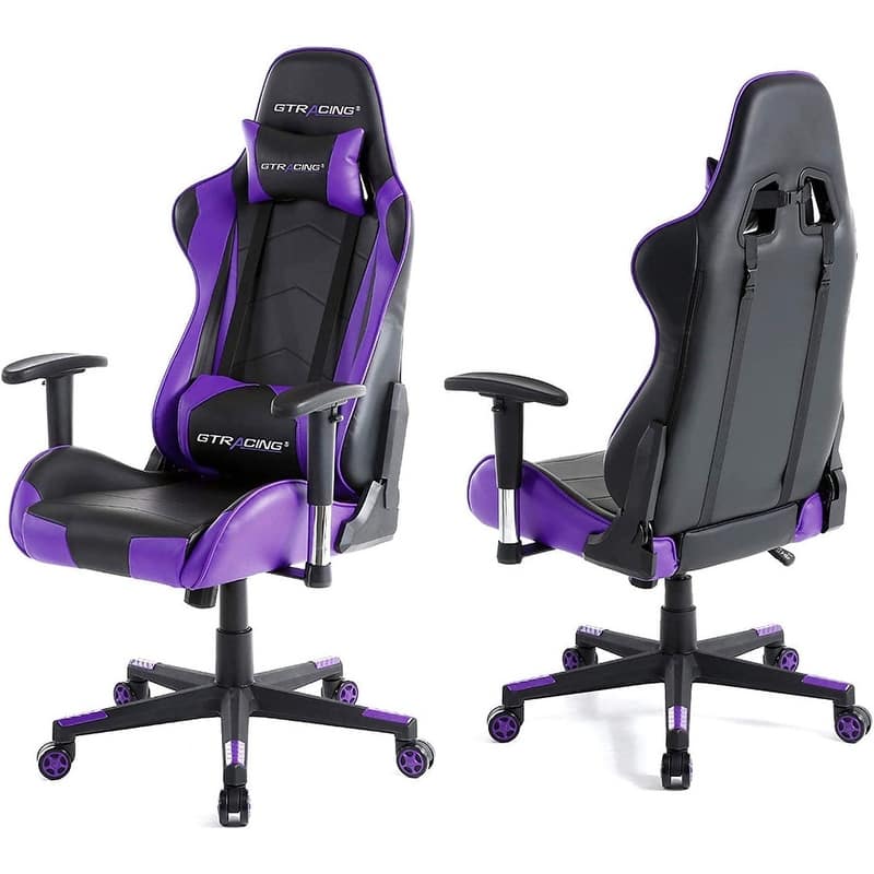 Lucklife Gaming Chair Racing Office Computer Ergonomic Video Game Chair with Headrest and Lumbar Pillow Esports Chair