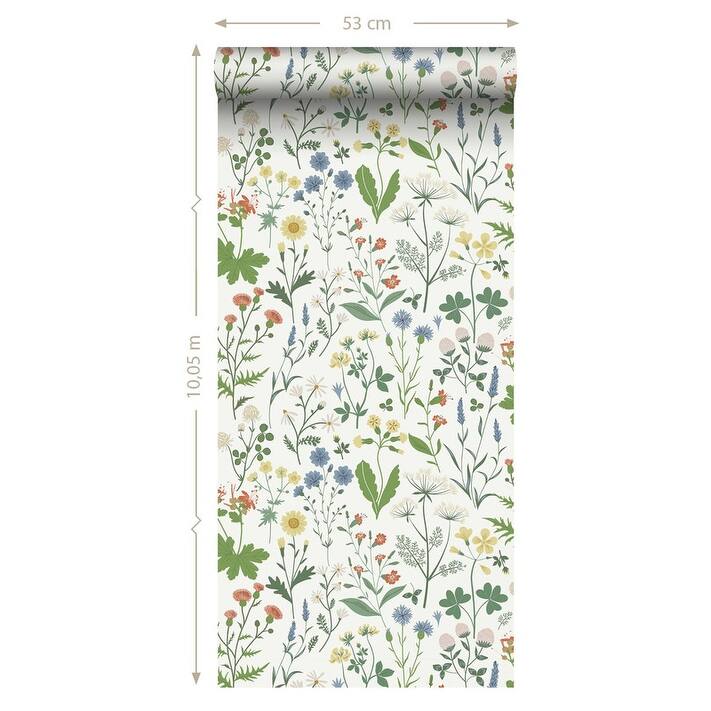 ESTA Home Fiore Green Wildflowers Wallpaper