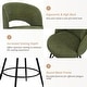preview thumbnail 36 of 61, Swivel Bar Stools Set Of 2/3/4, Metal Bar Stools, Modern Upholstered Bar Stools For Kitchen Island - 20.3"W X 20.3"D X 39"H