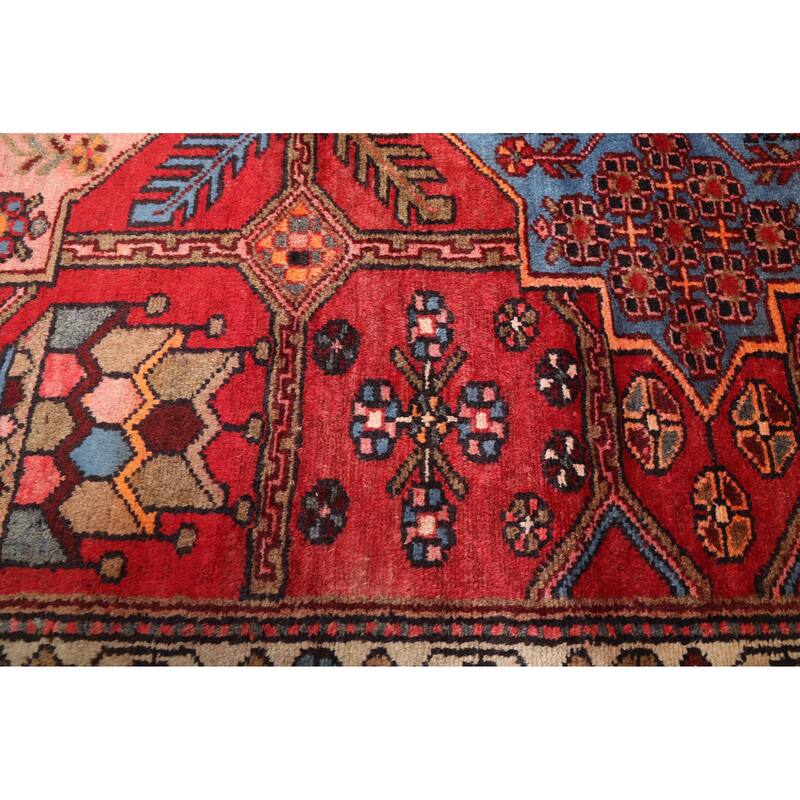 ECARPETGALLERY Hand-knotted Anatolian Vintage Red Wool Rug - 3'11 x 9'11