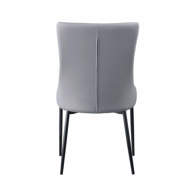 Somette Kortona Extendable Sintered Stone Dining Set with Gray Chairs