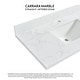 preview thumbnail 24 of 98, Malaga Composite Stone Vanity Top with White Rectangular Sink