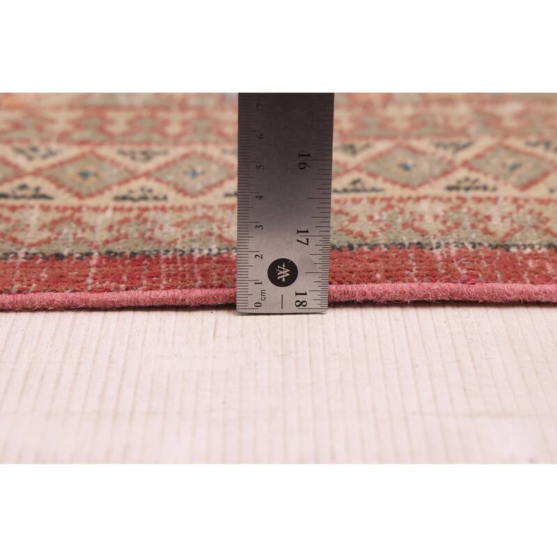 ECARPETGALLERY Hand-knotted Kayseri Vintage Red Wool Rug - 6'3 x 9'2