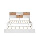preview thumbnail 18 of 17, Twin Bed Frame with Trundle Bed and Bookcase, Wooden Captain Bed Built-in Led Downlight and USB Port for Guest Room, Bedroom