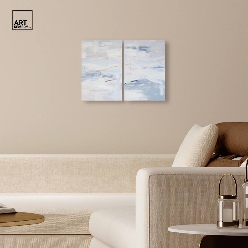 Frozen in Time I Canvas Set of 2 by Art Remedy, Gallery Wrapped